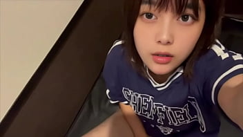A married woman masturbates in an internet cafe while reading a porn magazine. She wants to cheat on her husband by sucking a dick other than hers…